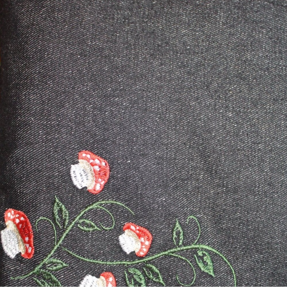 Mushroom Embroidered Overalls 8 - Picture 5 of 8